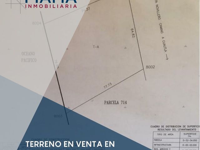 TERRENO EN VENTA EN PLAYA NOVILLERO, NAYARIT $2,000,000