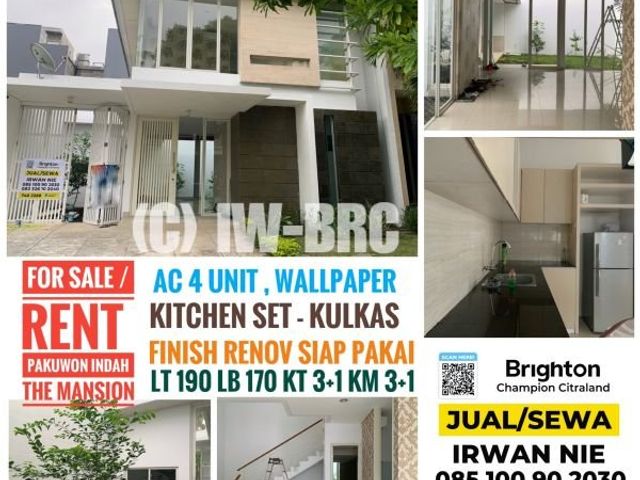 Rumah Minimalis Pakuwon Indah The Mansion