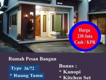 Dijual Rumah Pesan Bangun Kualitas Terjamin Harga Bersaing