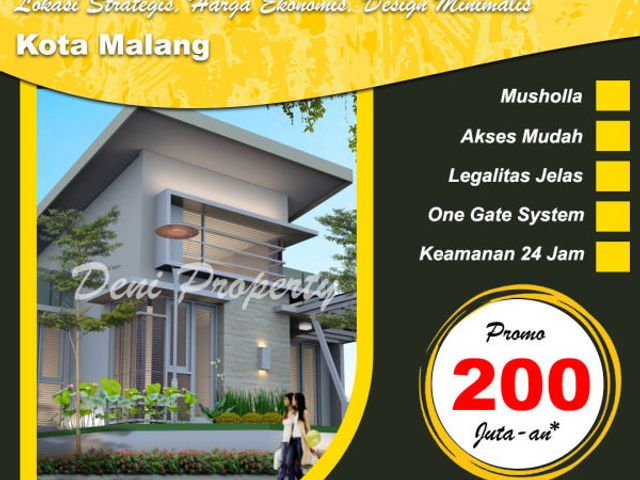 Rumah murah minimalis di Skay Hill Karangploso
