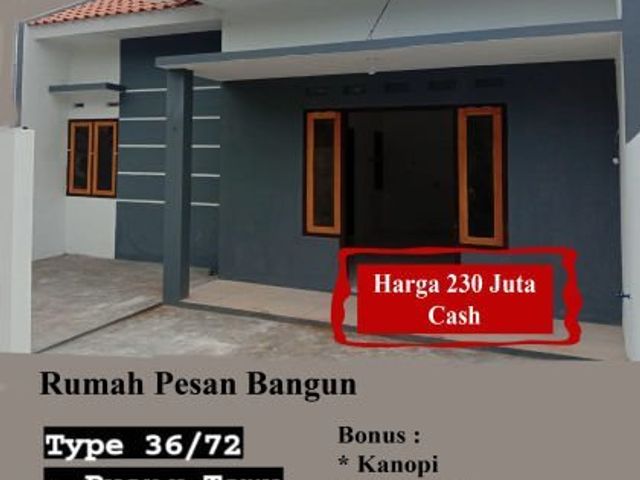 Rumah Pesan Bangun Dijual di Ngembal Kulon Kudus Desain Modern