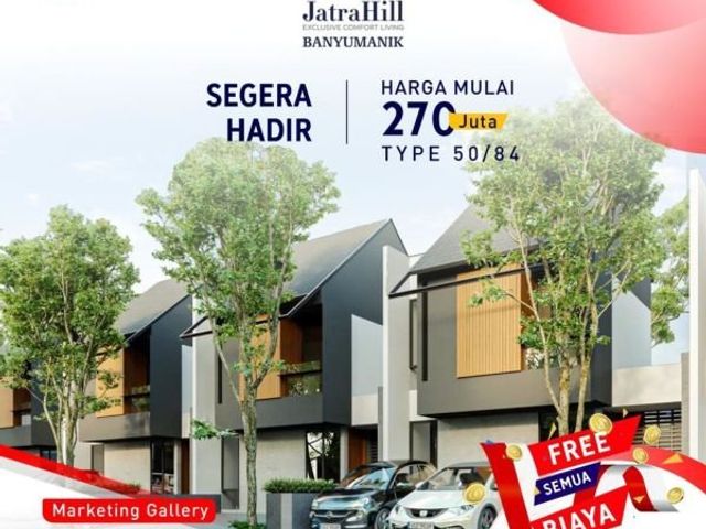 Rumah Murah di Banyumanik 270jt-an Free Semua Biaya