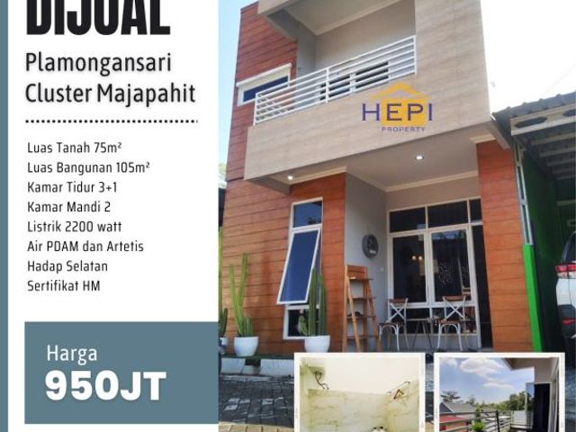 Dijual Rumah di Plamongan Sari, Cluster Majapahit Pedurungan