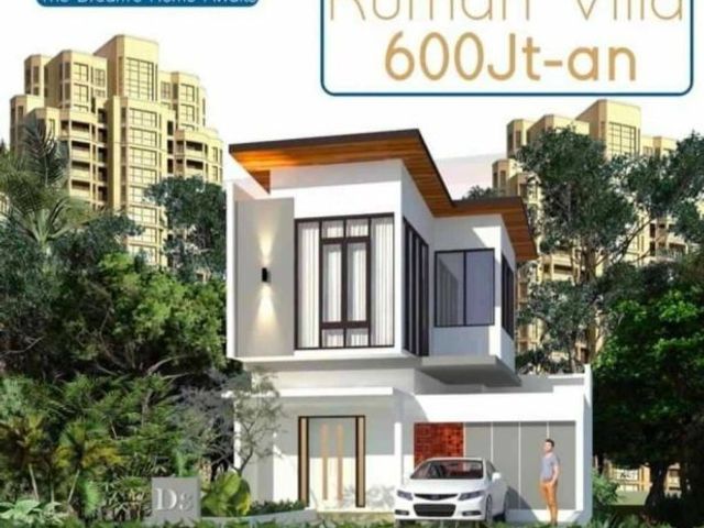 Rumah Villa 2 lantai dekat Eco Green Park Batu
