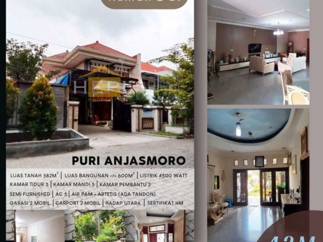Dijual Rumah Istimewa di Puri Anjasmoro Semarang