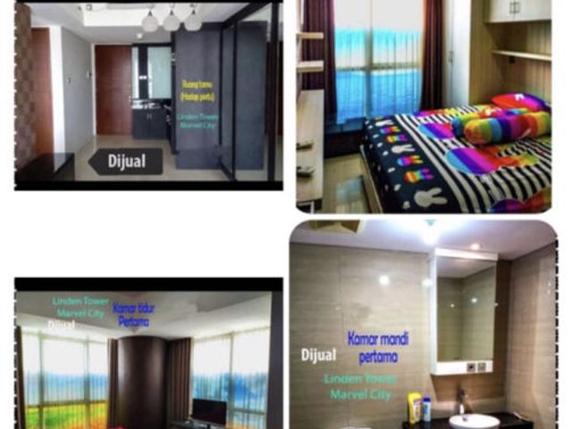 *Dijual apartemen hook Full Furnish Linden Marvel city Surabaya