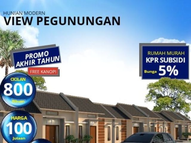 Rumah subsidi murah pinggir kota