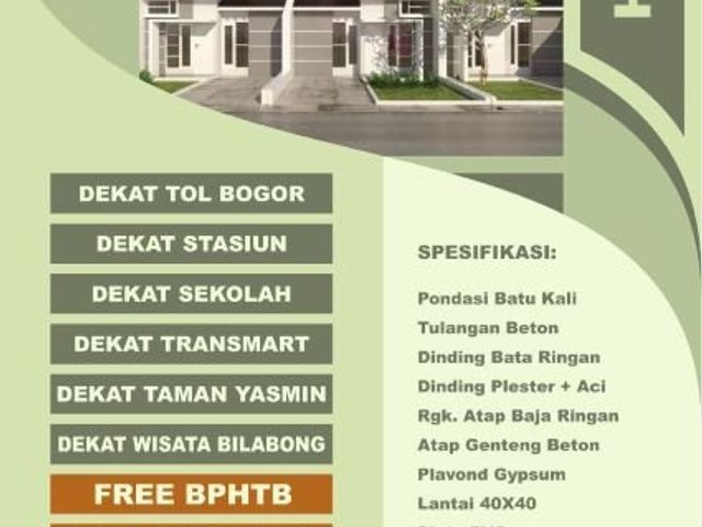 Rumah murah ready stock di tajurhalang