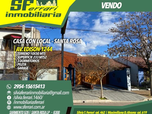CASA CON LOCAL COMERCIAL