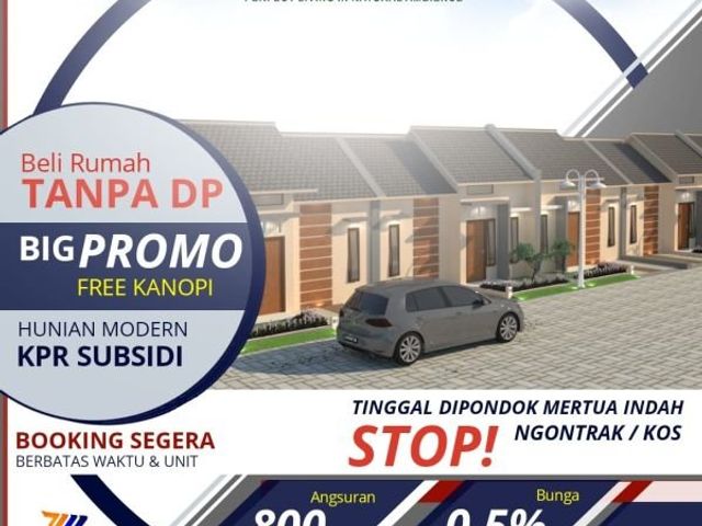 Rumah murah cakrawala malang, bisa kredit tanpa bunga