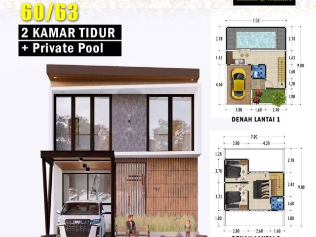 Rumah Mewah 2 Lantai Strategis dekat wisata Kota Batu