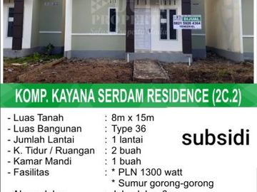 Rumah Subsidi, Sungai Raya Dalam, Pontianak