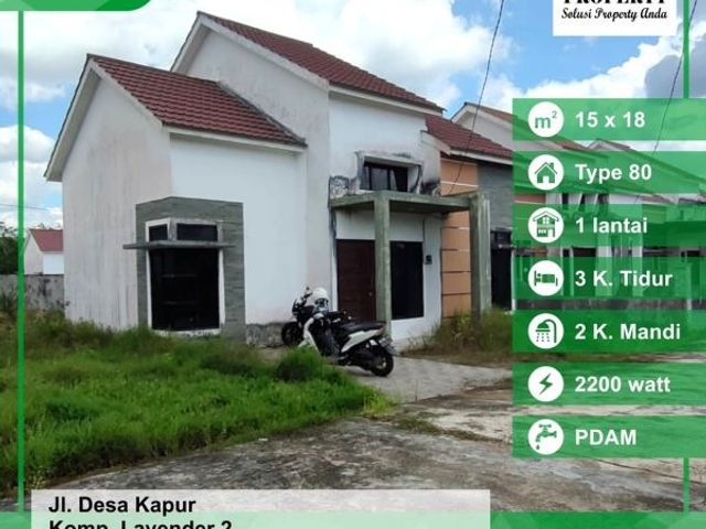 Rumah Komplek Lavender 2, Desa Kapur, Pontianak, Kalimantan Barat