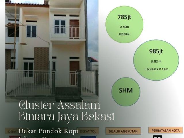Rumah 3 Kamar Bebas Banjir Bintara