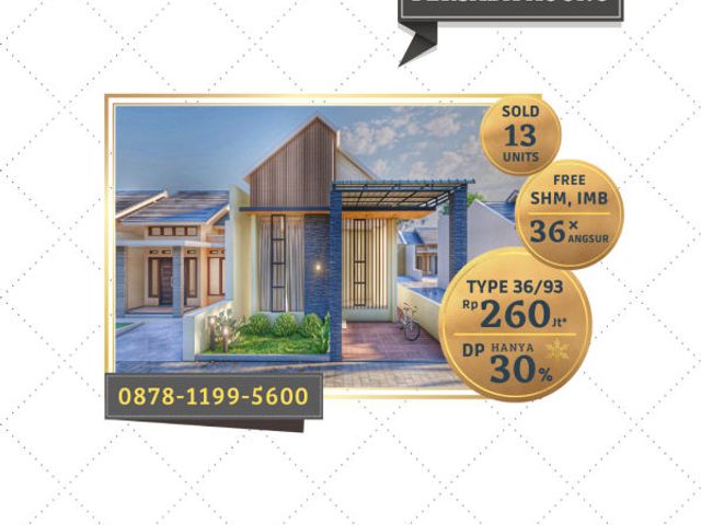 RUMAH DIJUAL DI KEPANJEN BISA KAVLING SAJA