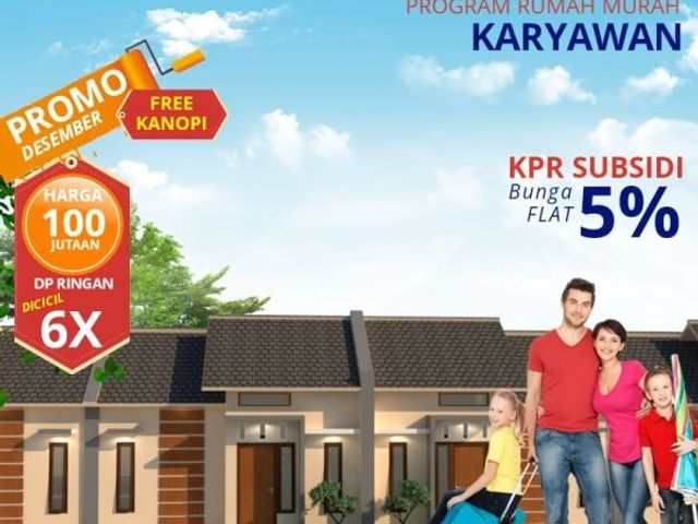 Rumah subsidi murah SSB bunga 5%