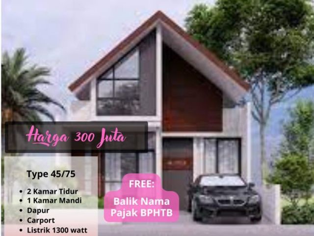 Dijual Scandinavian Desain House Type 45 di Panjang Kudus