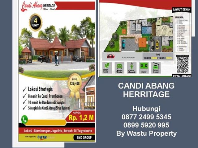 INVESTASI MENGUNTUNGKAN RUMAH DI CANDI ABANG HERRITAGE DEKAT CANDI PRAMBANAN