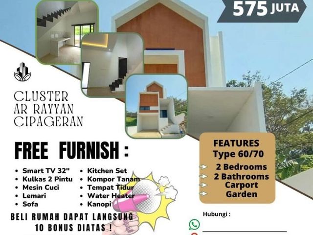 MURAH! RUMAH 2 LANTAI 500JUTAAN DI CIPAGERAN CIMAHI