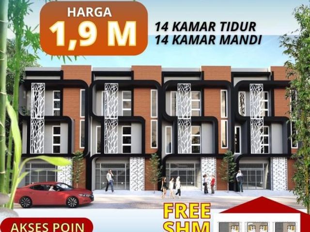 Rumah Kost Strategis 14 Kamar dekat Kampus UB