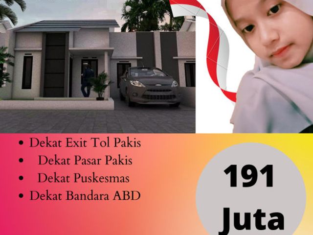 Rumah murah pakis malang SHM IMB BBN AJB gratis