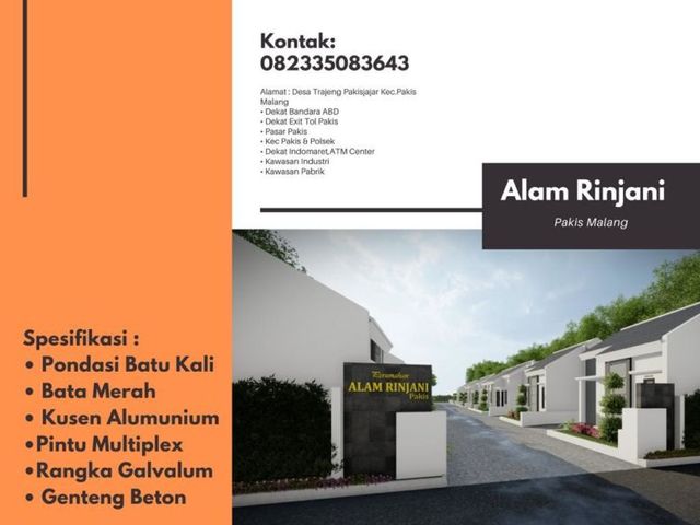Rumah murah di pakis malang SHM