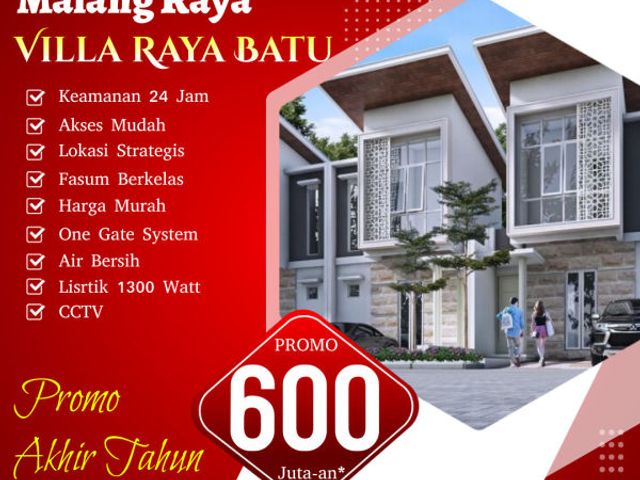 Rumah di dekat BNS Kota batu di Villa Rayya