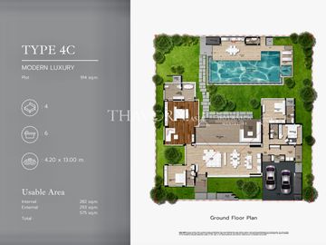 ขาย บ้าน 4 ห้องนอน 218&nbsp;ตร.ม. ที่ดิน 575 m² ใน  Botanica Montazure, Phuket