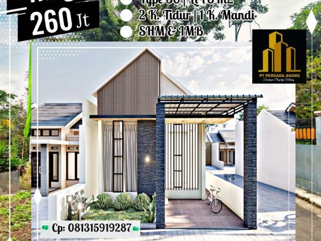 Dijual Rumah Lokasi di Kepanjen Malang
