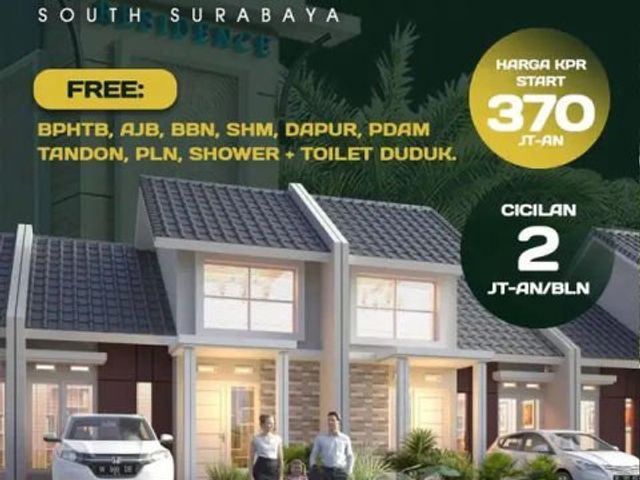 Rumah 300 Jutaan Selatan Surabaya Selangkah ke MERR, OERR, Juanda
