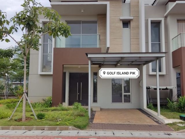 DIJUAL RUMAH HOEK 2 LANTAI SIAP HUNI DI GOLF ISLAND PIK JAKARTA