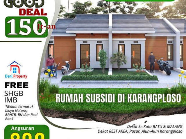 Rumah murah dekat Alun Alun Karangploso