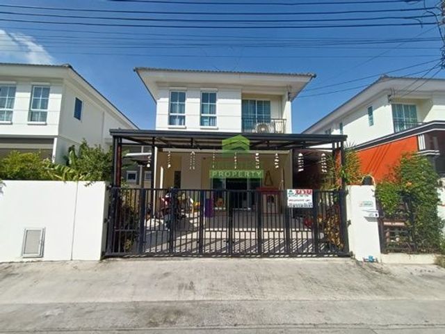 หมู่บ้านพฤกษา เทพารักษ์ เมืองใหม่ ขายด่วน บ้านแฝด 2 ชั้น เนื้อที่ 47 ตร.ว ทำเลดี บ้านใหม่ ต่อเติมครบ พร้อมอยู่อาศัย