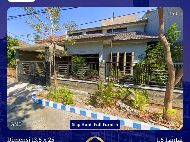 Dijual Rumah 1.5 Lantai Kendangsari Surabaya 4.5M SHM Siap Huni Full Furnish
