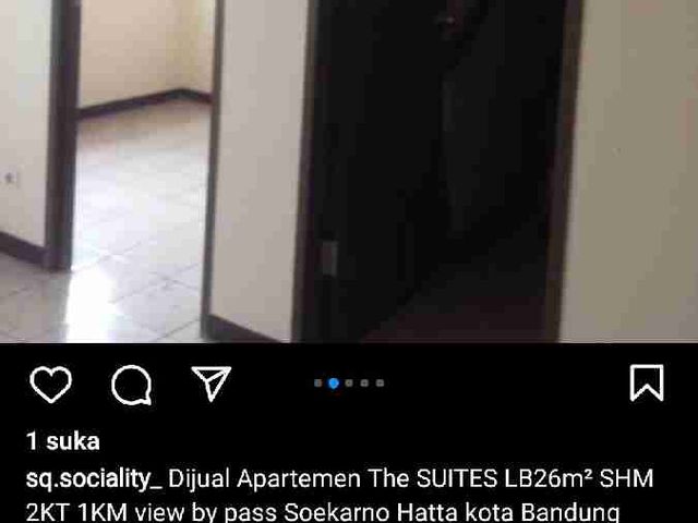 apartemen murah hanya 300 juta SHM 26m² KT 1KM