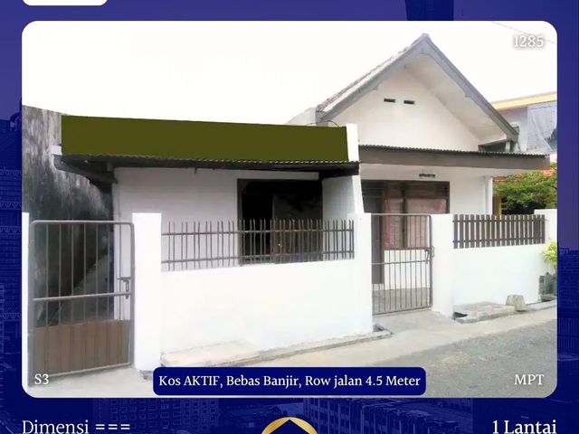 Kos Aktif Simo Gunung Barat Surabaya 1.3M Bebas Banjir Row Jalan Lebar
