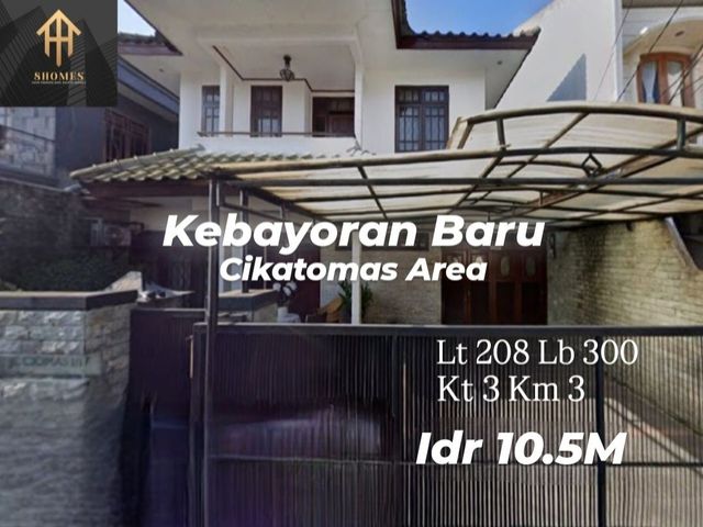 Rumah Luas 208 Area Cikatomas Senopati Kebayoran Baru