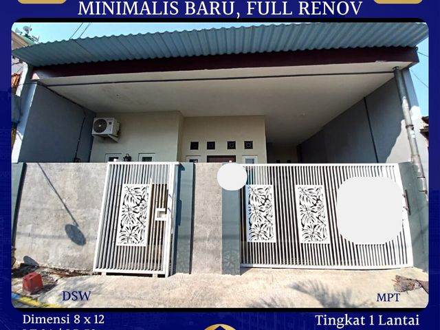 DIJUAL RUMAH BARU RENOV MINIMALIS MANUKAN TANDES SURABAYA