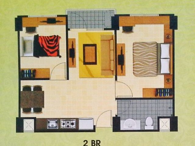 Dijual Apartemen 2BR Puncak Dharmahusada Surabaya