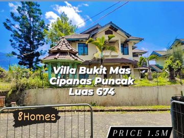 Villa Luas 674 Hitung Tanah Bukit Mas Cipanas Puncak