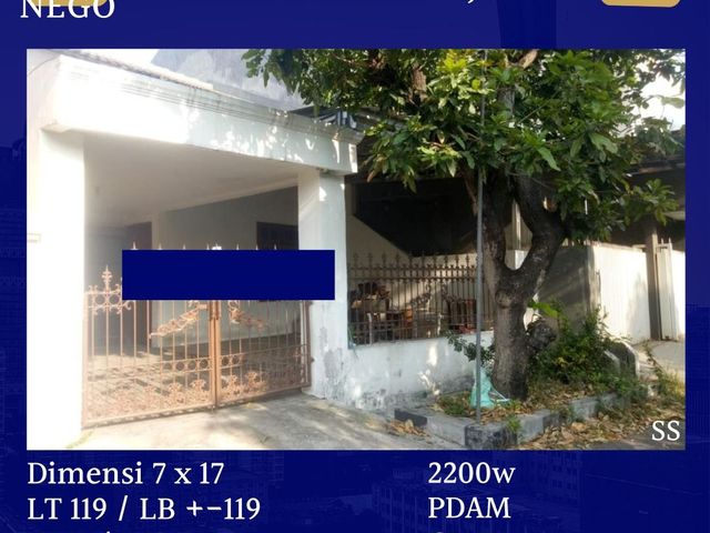 Rumah 1 Lantai Kutisari Indah Barat Surabaya 32 Juta per Tahun Nego