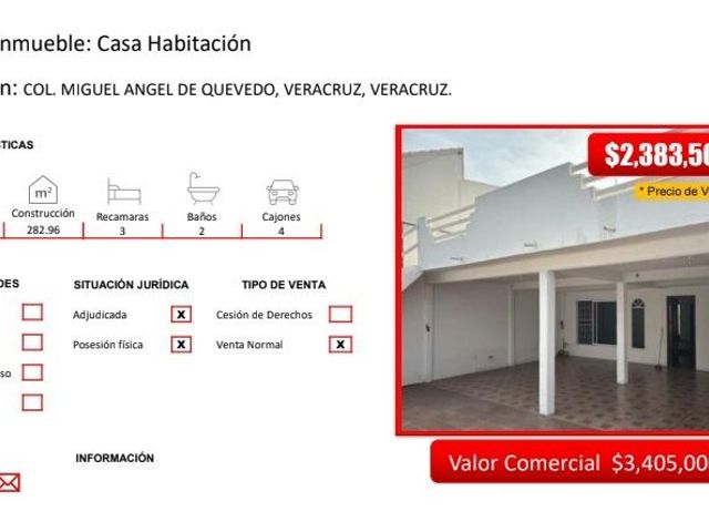 CASA EN VENTA EN VERACRUZ