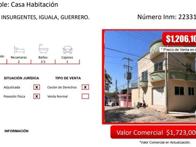 CASA EN VENTA EN GUERRERO