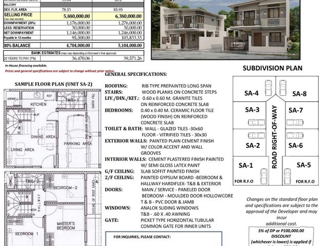 Pre-selling Affordable 2 Storey Townhouse in Caloocan with 3 Bedrooms FOR SALE PH2904