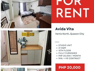FOR RENT: Avida Vita Condominium near Trinoma Mall