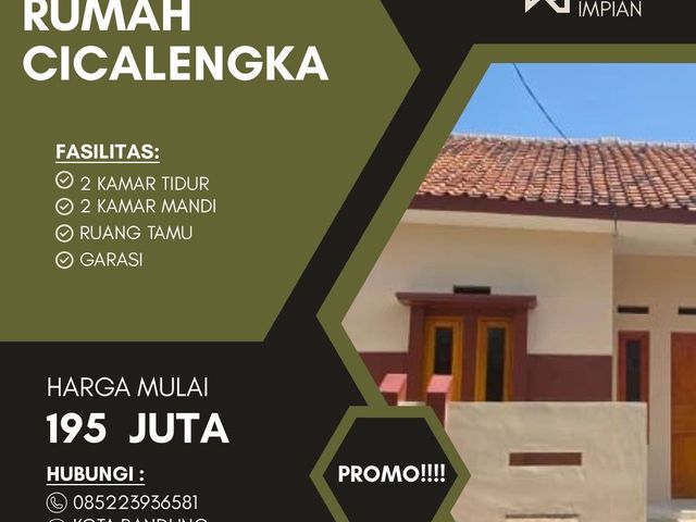 jual cepat  rumah siap huni di hanya 100 jutaan dekat sman 1 cicalengka