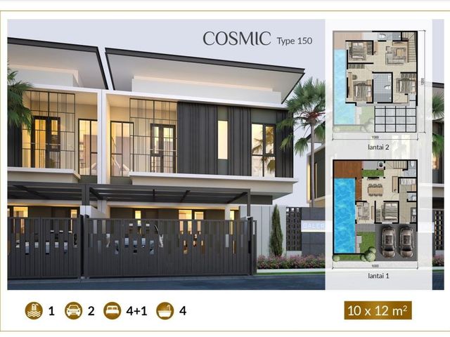 Rumah Mewah 2 Lantai Cluster Galeria Golden East Kebomas 1 Gresik