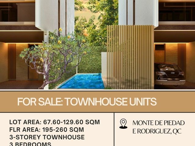 For Sale 12 Units of Townhouse located in Monte de Piedad E. Rodriguez Quezon City