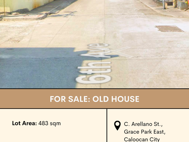 FOR SALE: Old House in C. Arellano St., Grace Park East, Caloocan City