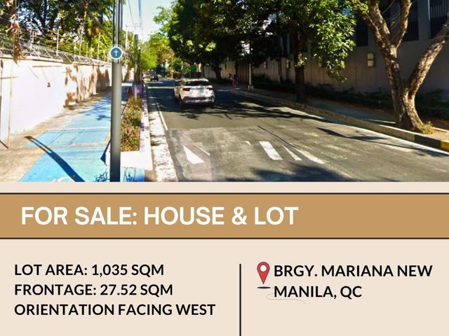FOR SALE House & Lot located in Brgy. Mariana, New Manila, Quezon City